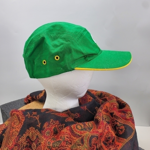Subway Work Employee Staff Snap Back Hat  Green Yellow - Picture 4 of 9
